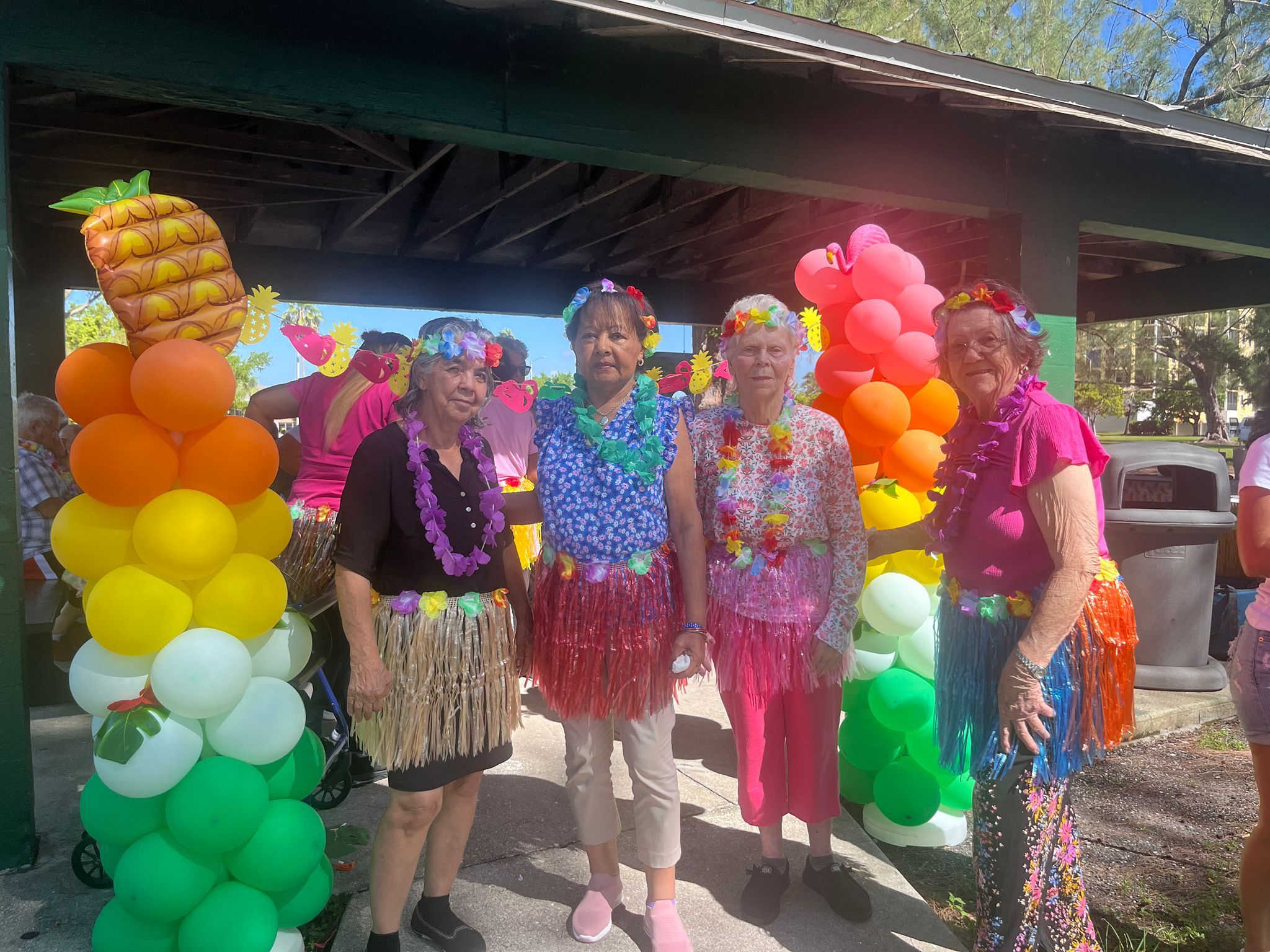 Hawaiian celebration at Cape Coral ALF